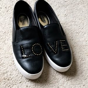 Black leather Sneakers